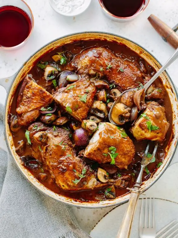 Classic Coq au Vin with Red Wine