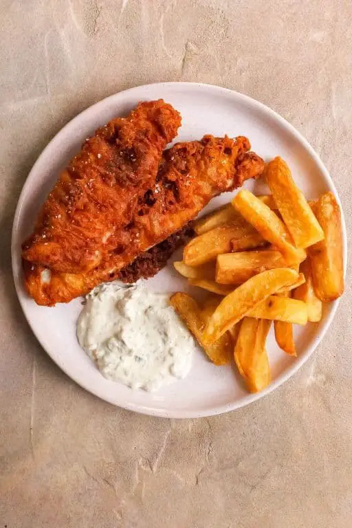 Classic Fish and Chips with Tartar Sauce