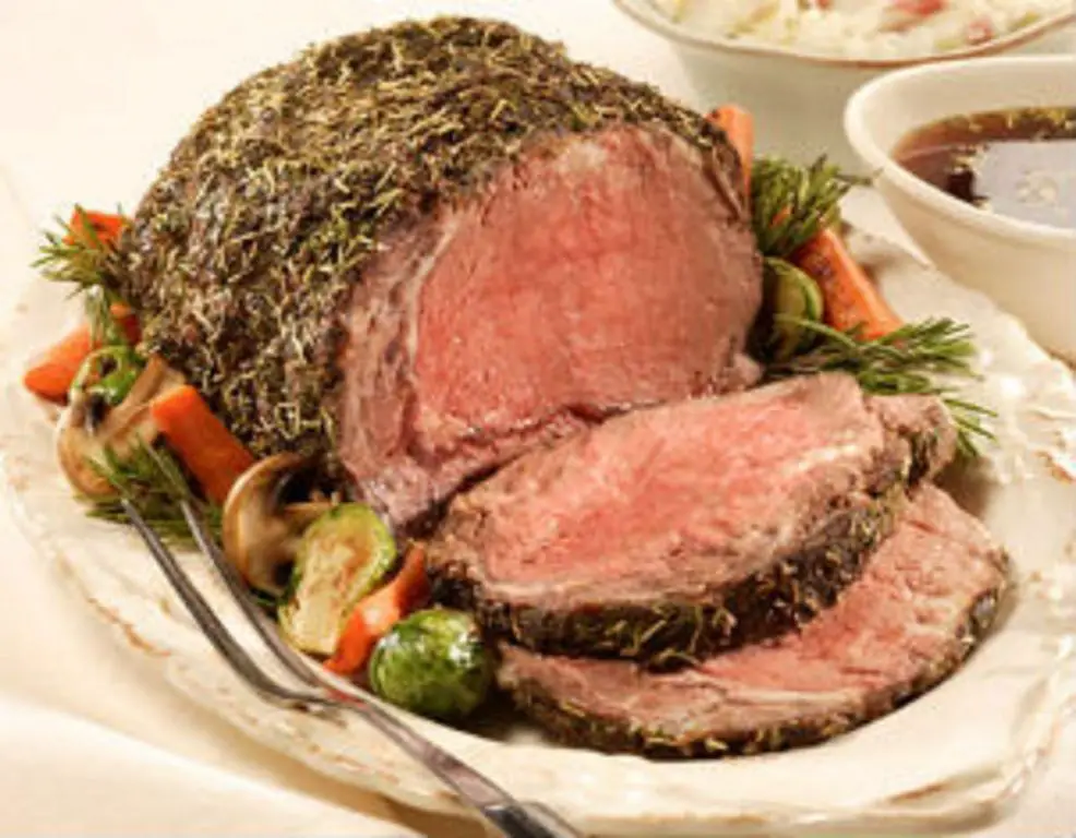 Classic Herb-Crusted Beef Rib Roast