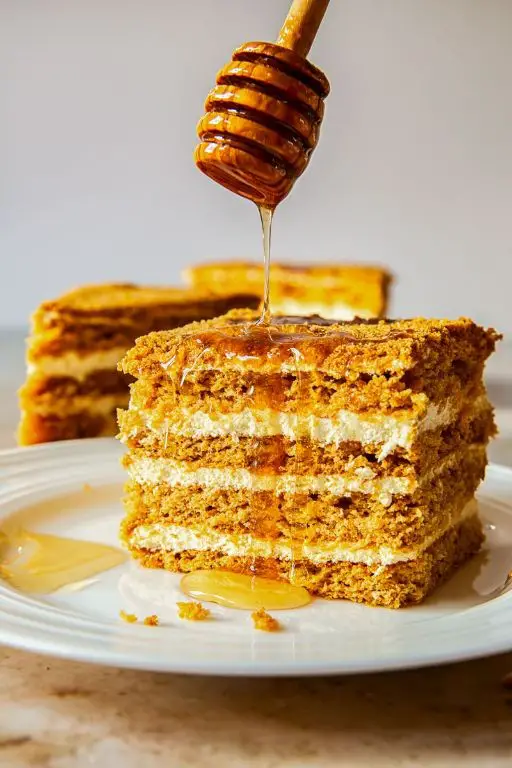 Classic Honey Cake Medovik