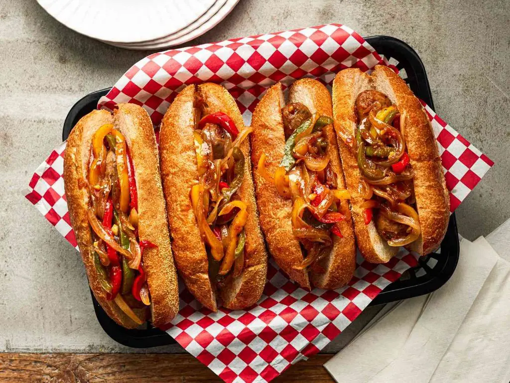 Classic Italian Sausage and Peppers Sandwich