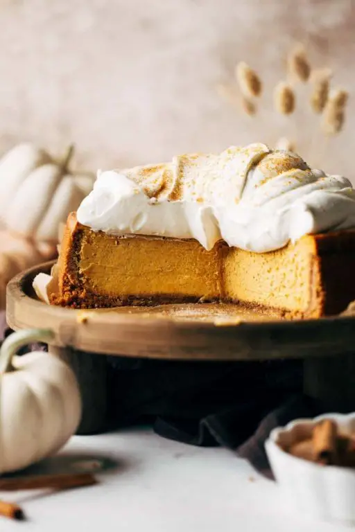 Classic Pumpkin Cheesecake with Graham Cracker Crust