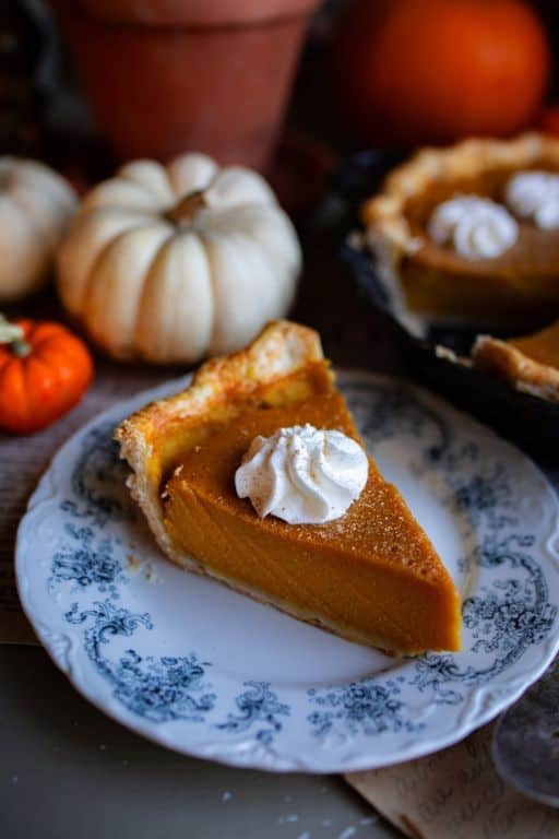 Classic Pumpkin Pie with Fresh Nutmeg