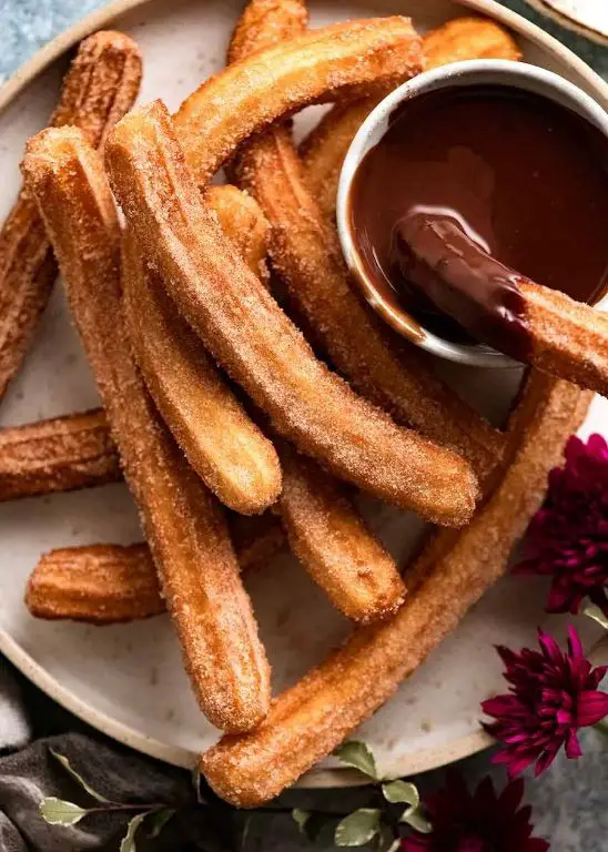 Classic Spanish Churros with Chocolate Dip