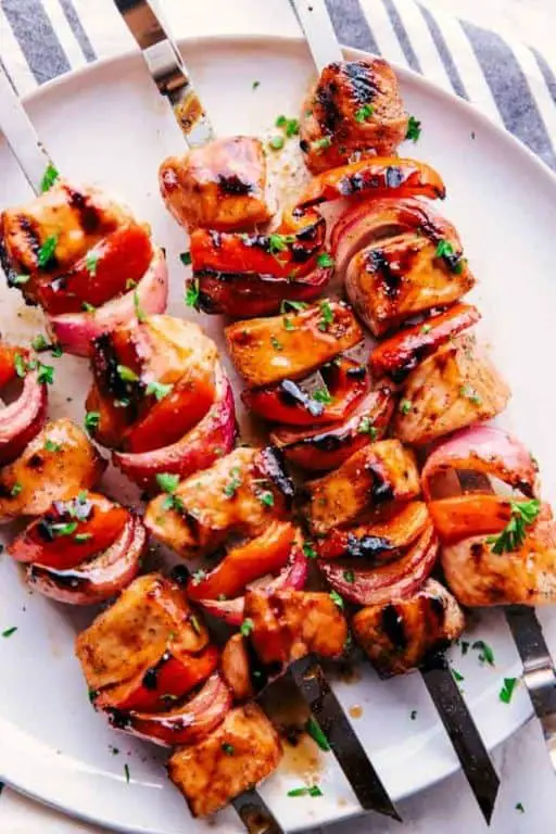 Classic Sweet and Tangy Pork BBQ Skewers