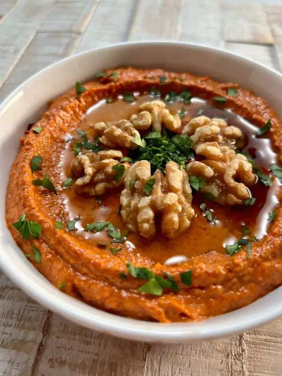 Classic Walnut Muhammara with Pomegranate Molasses
