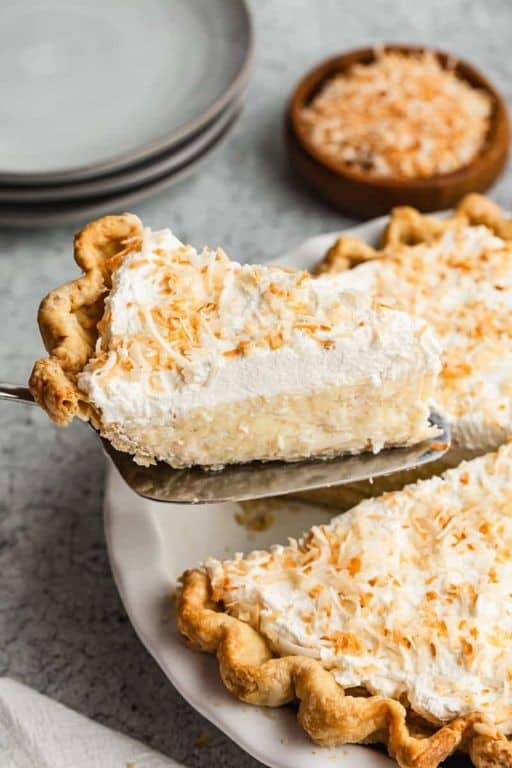 Coconut Cream Single Crust Pie