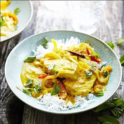 Coconut Curry Tuna and Rice