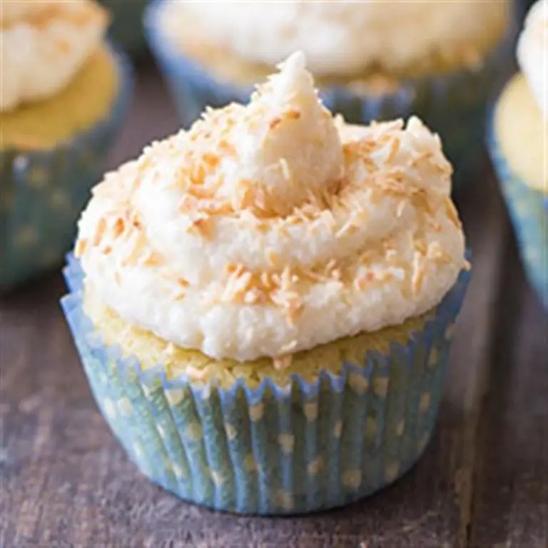 Coconut Flour Vanilla Cupcakes