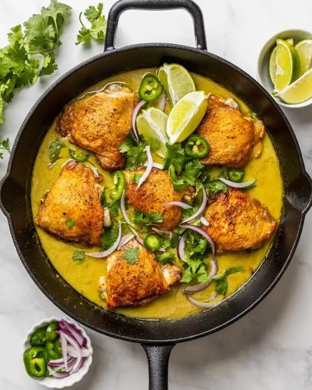 Coconut Milk Braised Chicken Thighs