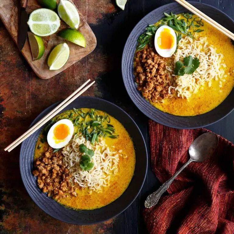 Coconut Milk Pork Ramen with Lime