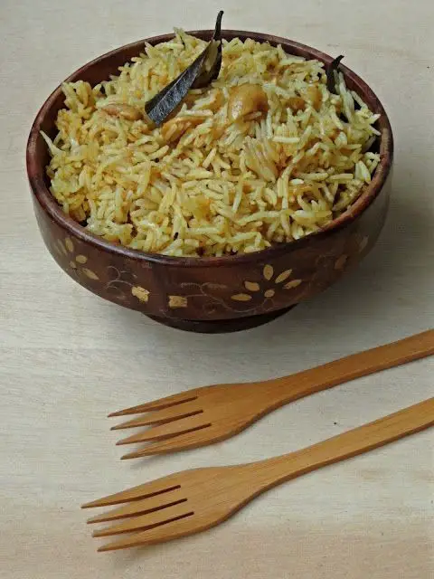 Coconut Milk Pulao with Cashews