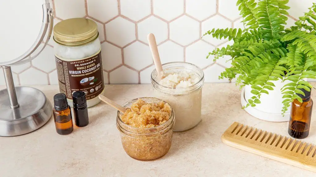 Coconut Oil and Sugar Body Scrub