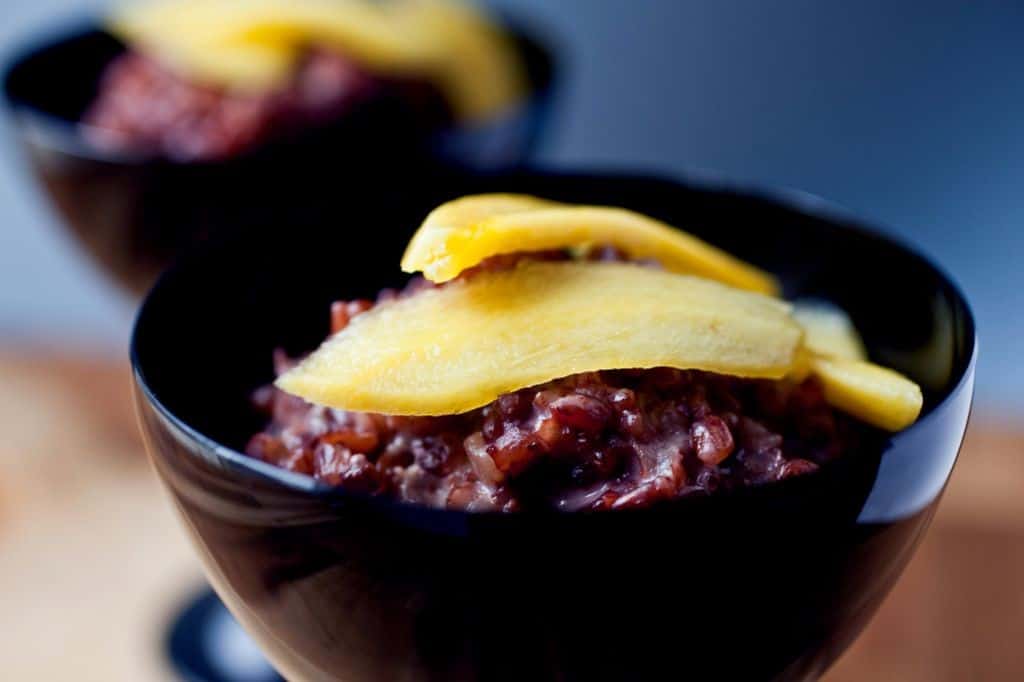 Coconut Red Rice Pudding