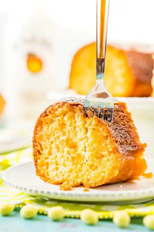 Coconut Rum Glazed Cake