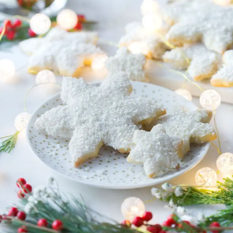 Coconut Snowflake Sugar Cookies