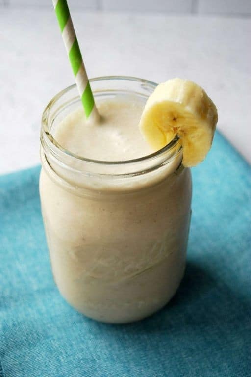 Coconut Sugar Sweetened Banana Smoothie