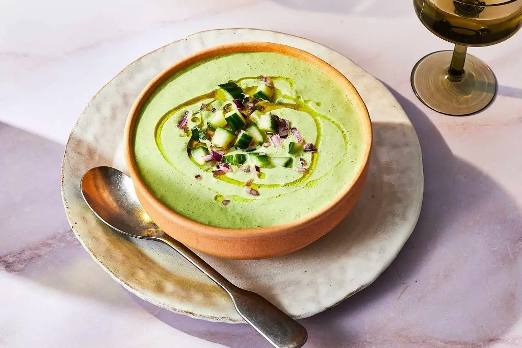 Cold Cucumber Soup with Dill