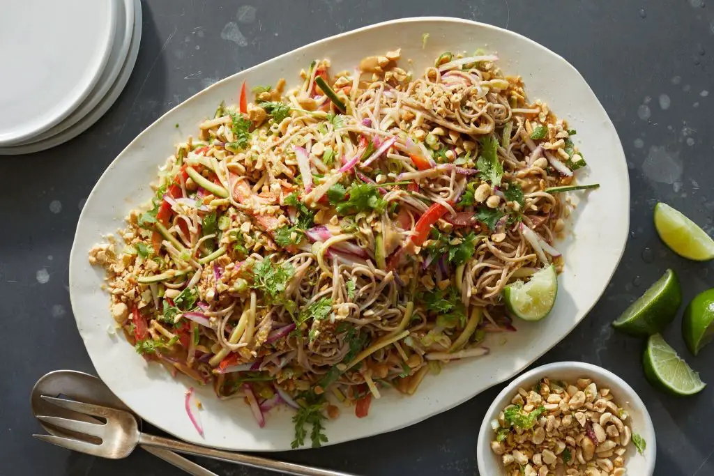 Cold Noodle Salad with Peanut Sauce