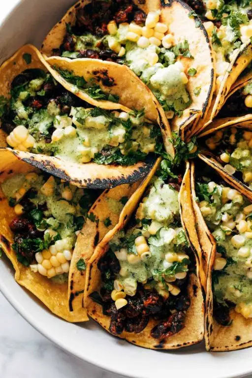 Collard Greens and Black Bean Tacos