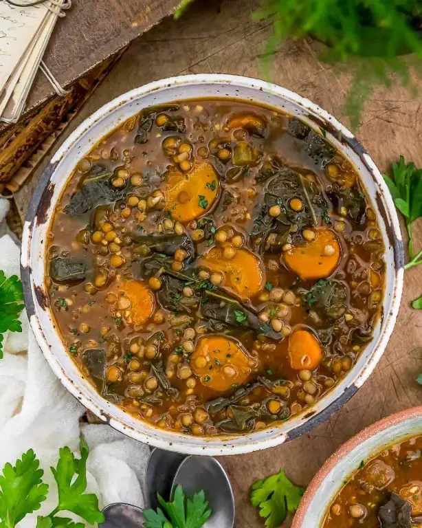 Collard Greens and Lentil Soup