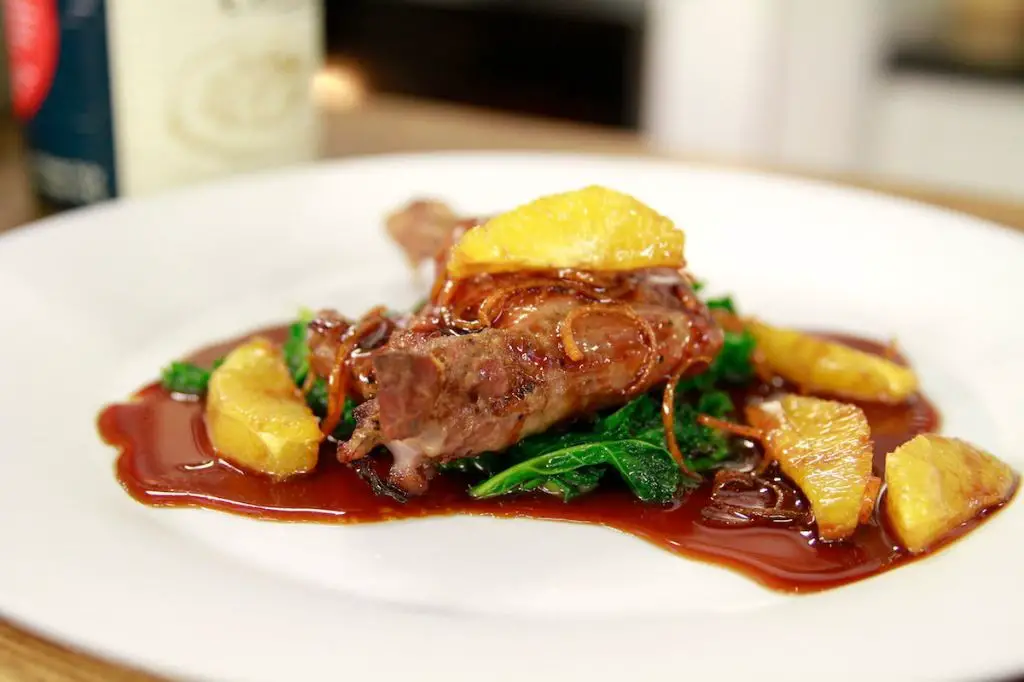 Confit Duck Leg with Orange Glaze