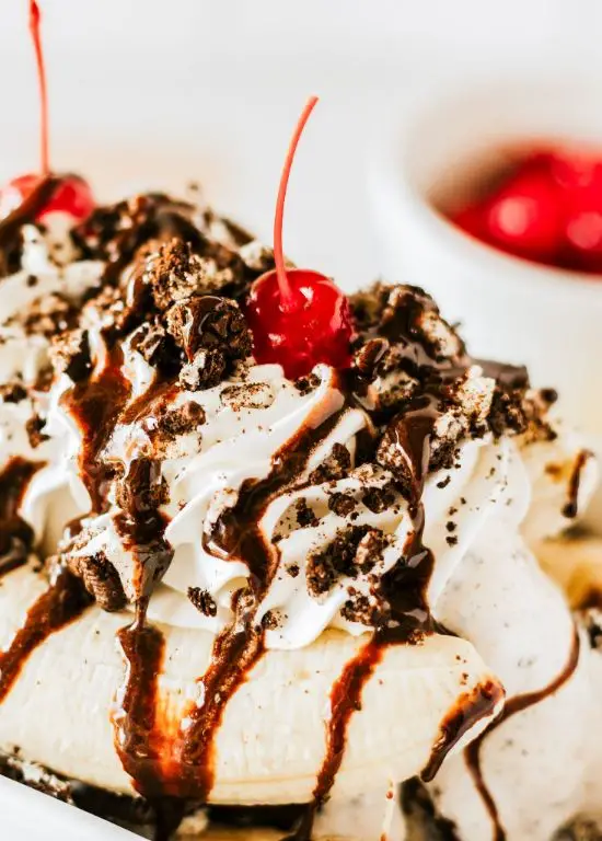 Cookies and Cream Banana Split