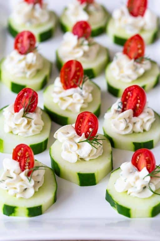 Cool Cucumber and Cream Cheese Bites