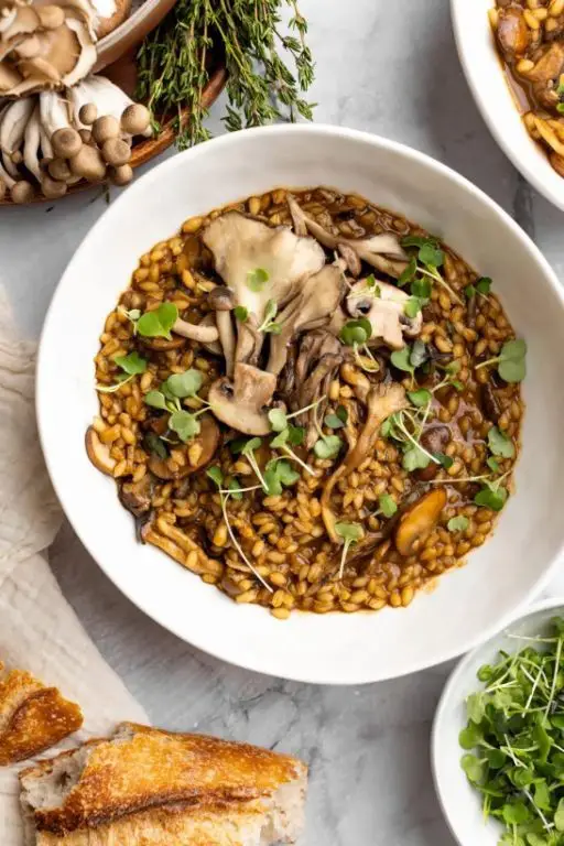 Cordyceps and Barley Risotto