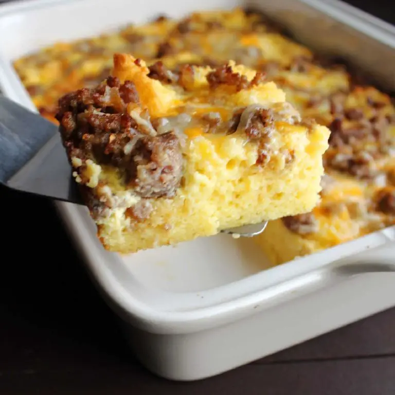 Corn Bread Casserole with Sausage