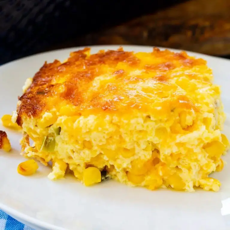 Corn Pudding with Cheddar Cheese