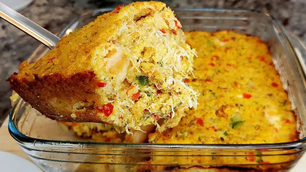 Cornbread Dressing with Shrimp and Crab