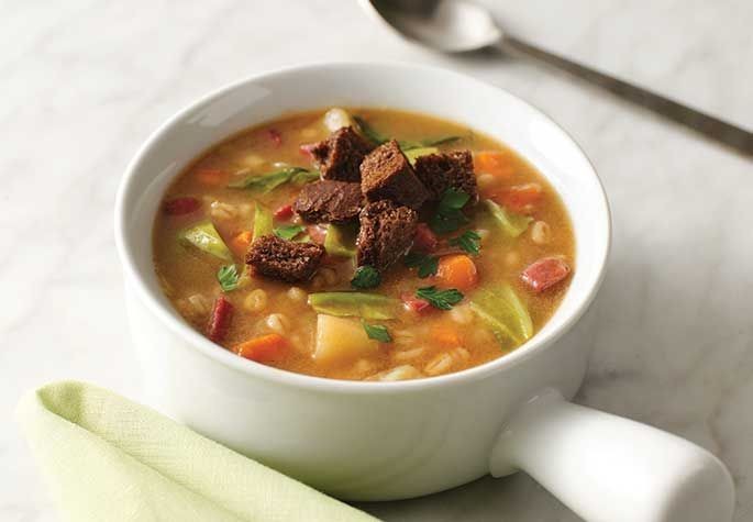 Corned Beef Brisket Soup with Barley