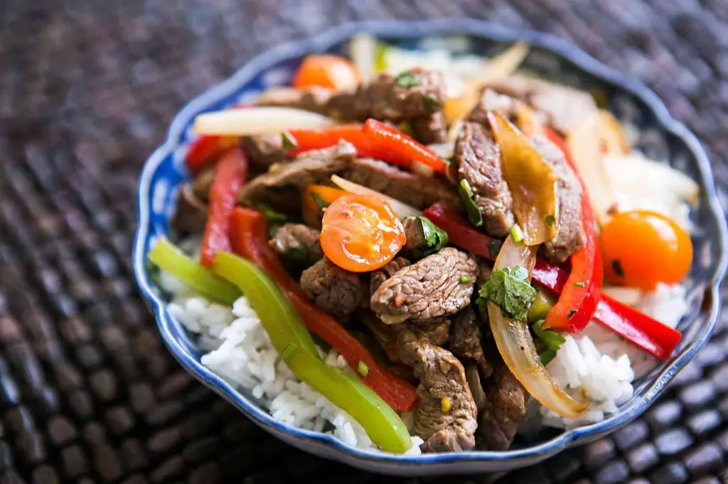 Corned Beef Brisket Stir-Fry with Bell Peppers