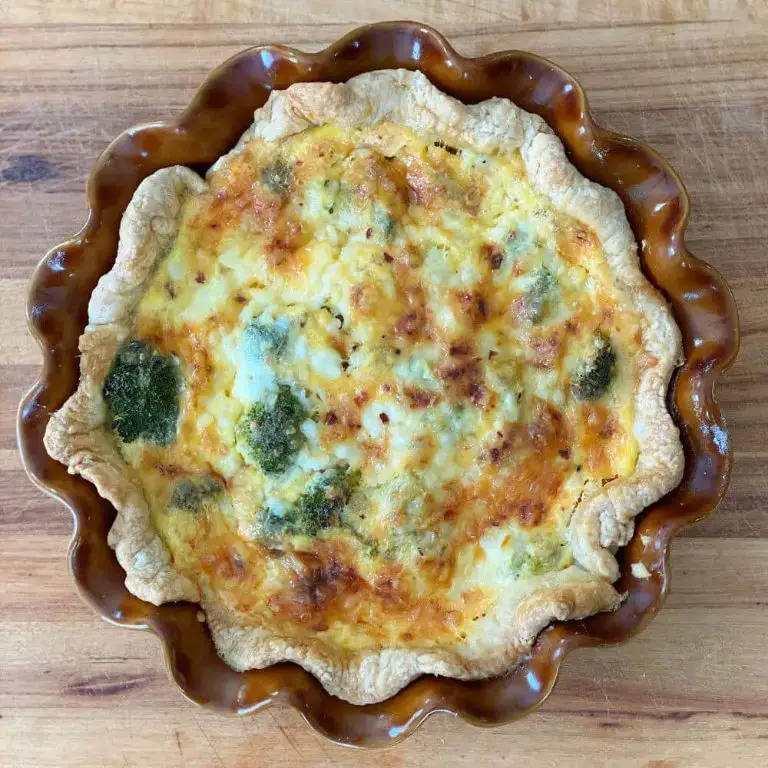 Cottage Cheese and Broccoli Quiche