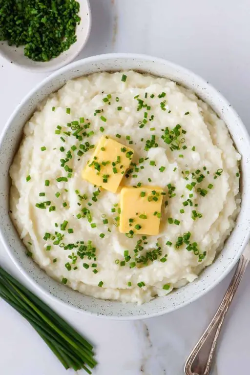 Cottage Cheese and Chive Mashed Potatoes