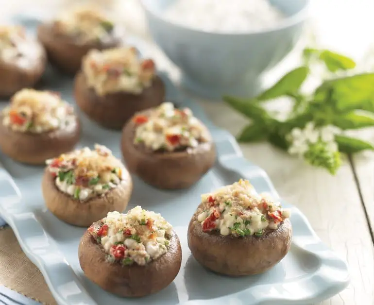 Cottage Cheese and Mushroom Stuffed Portobellos