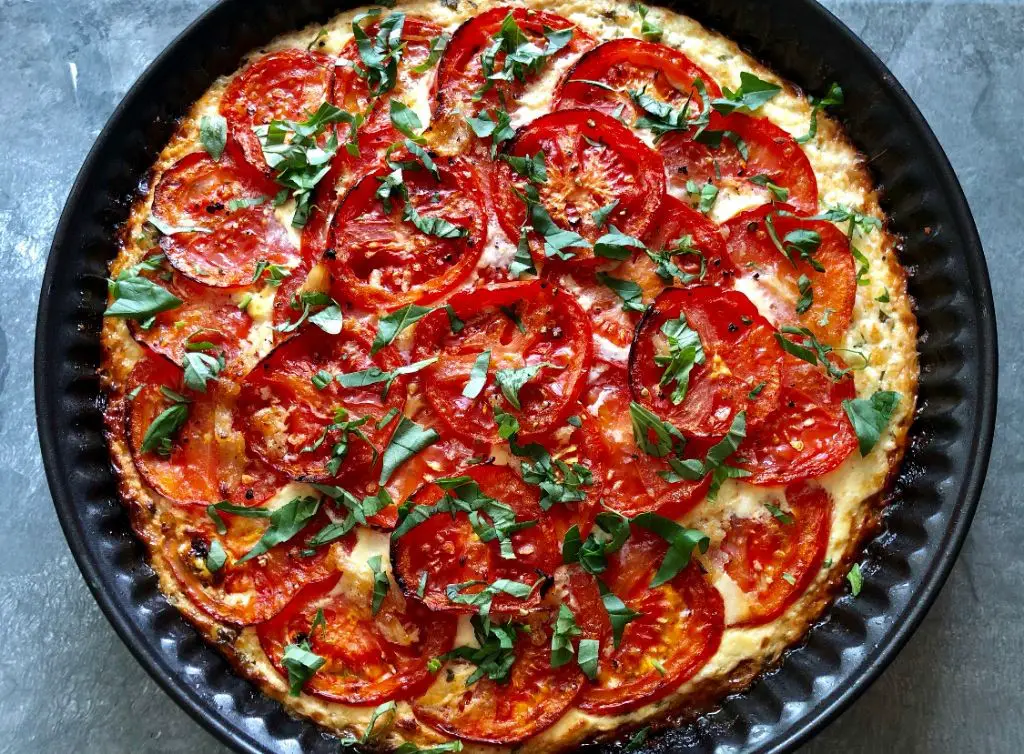 Cottage Cheese and Tomato Basil Tart