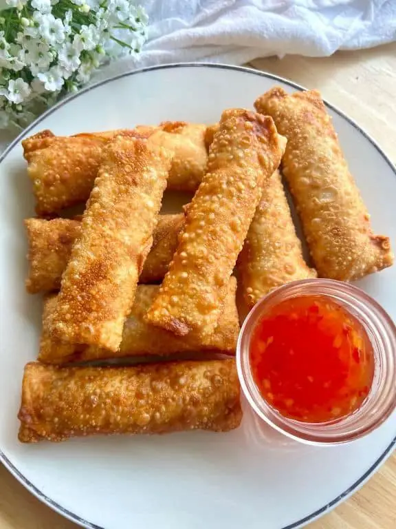 Crab Rangoon Egg Rolls