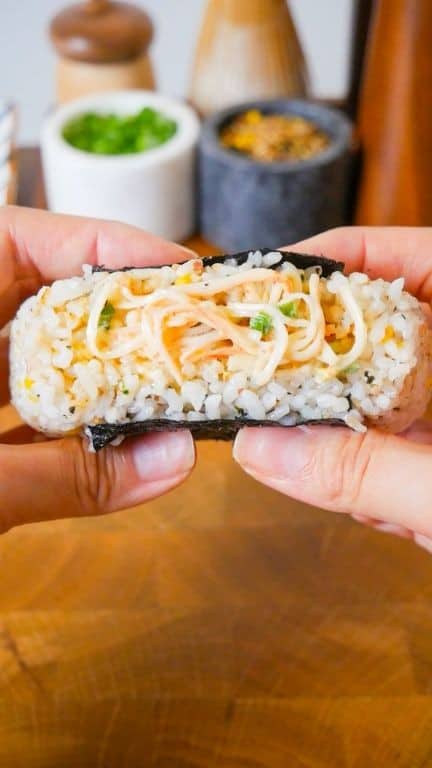 Crab Stick Musubi with Mayo