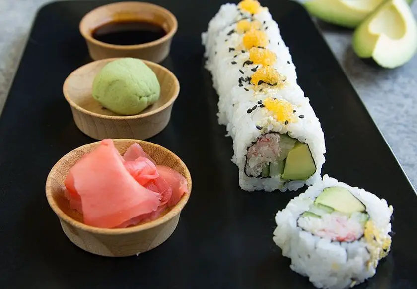 Crab and Avocado Sushi Rolls