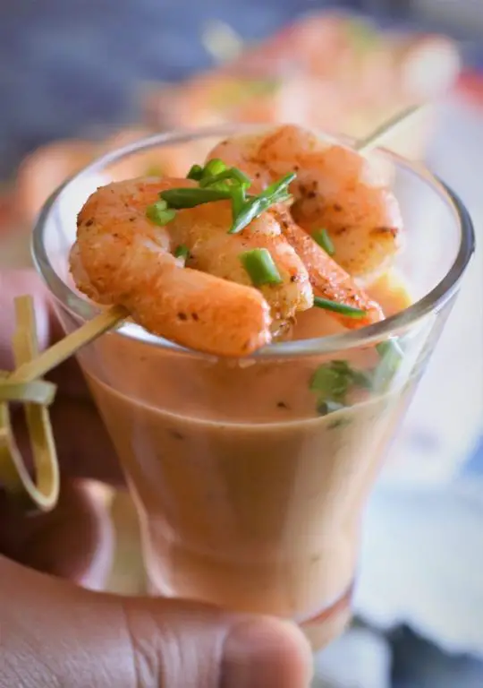 Crab and Lobster Bisque Shooters