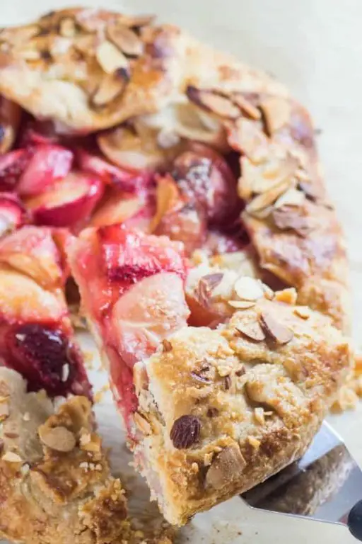 Crabapple and Almond Cake