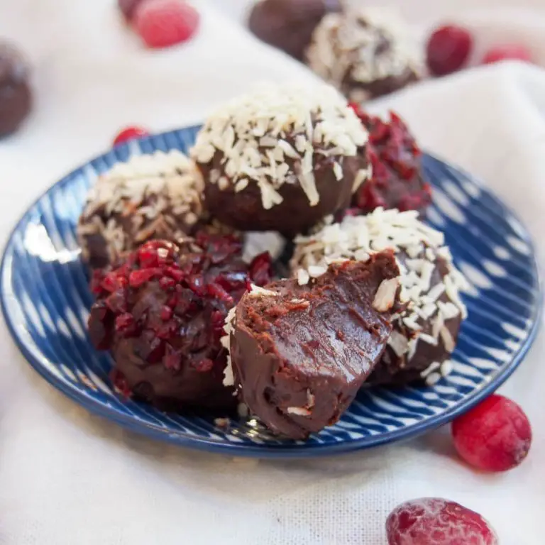 Cranberry Chocolate Truffles