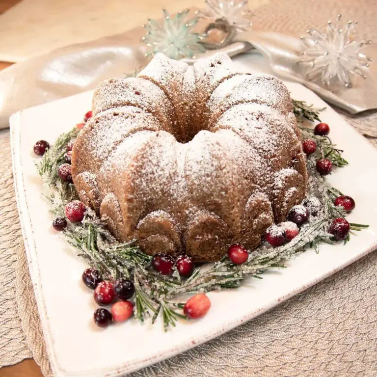 Cranberry Orange Holiday Bundt Cake