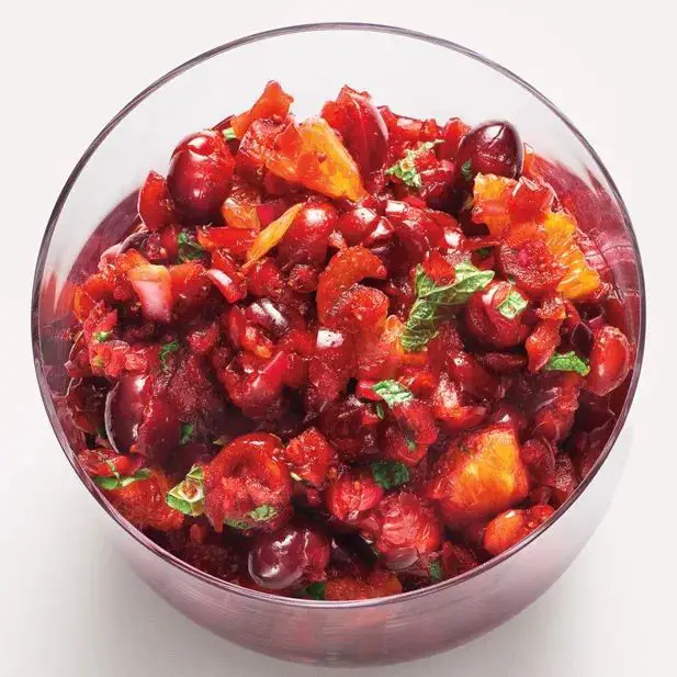 Cranberry Orange Relish with Fresh Mint