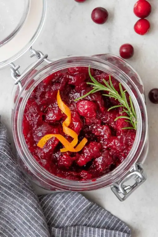 Cranberry Orange Sauce with Fresh Herbs