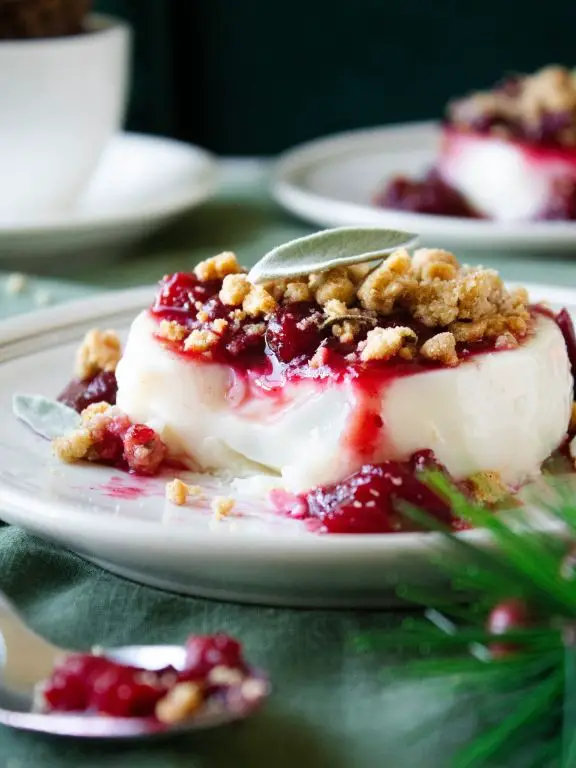 Cranberry Panna Cotta