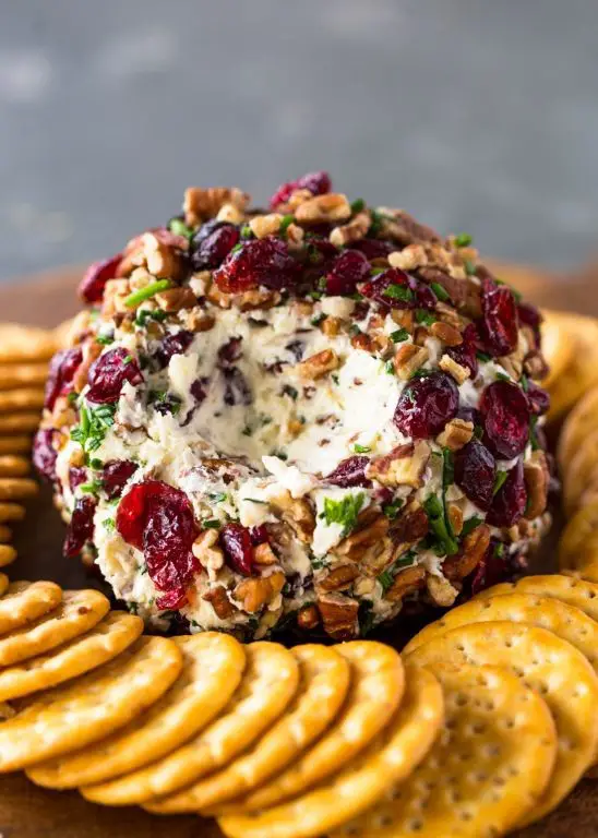 Cranberry Pecan Cheese Ball with Cream Cheese