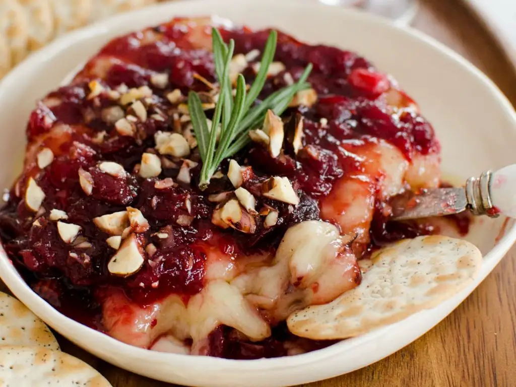 Cranberry Sauce Baked Brie